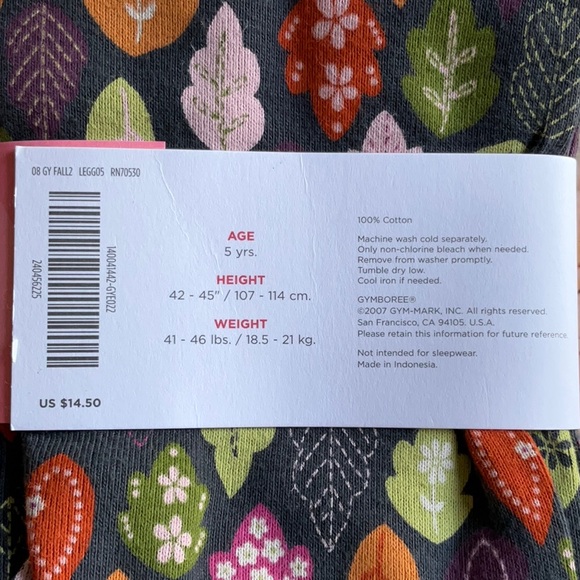 NWT Gymboree girls set, size 5, 100% cotton - Picture 3 of 3